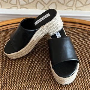 Steve Madden Espadrilles size 38 equivalent to a size 7.5 black NWOT